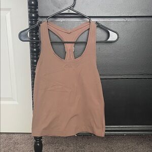 lululemon athletica Brown Racerback Tank Top